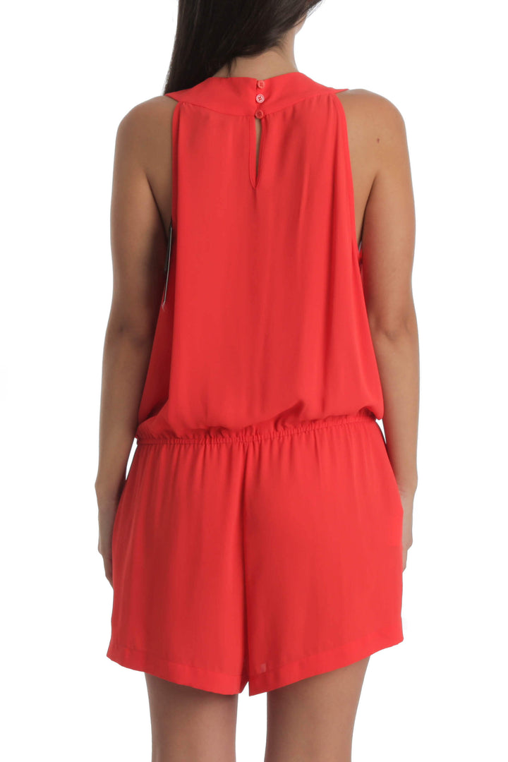 Short BCBG Maxazria NWT naranja, vista posterior – ClosetRehab