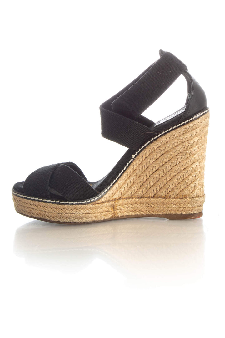 Zapato Tory Burch negro, vista lateral – ClosetRehab
