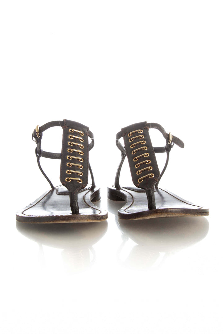 Zapato Burberry café, detalle – ClosetRehab