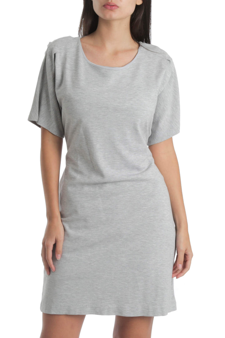 Vestido Express gris, vista frontal – ClosetRehab