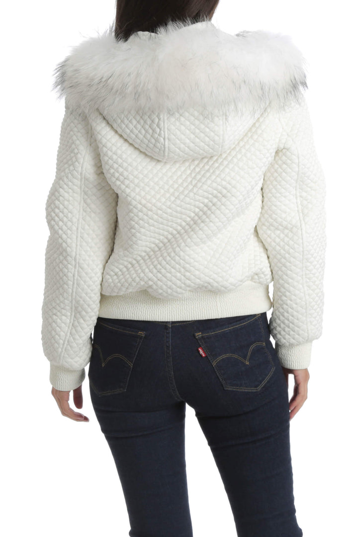 Chamarra DíOMí NWT blanco, vista posterior – ClosetRehab