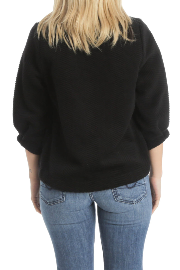 Abrigo Billy Reid negro, vista posterior – ClosetRehab