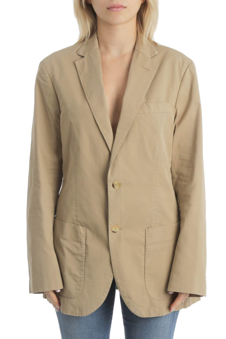 Saco Purificación García café, vista frontal – ClosetRehab