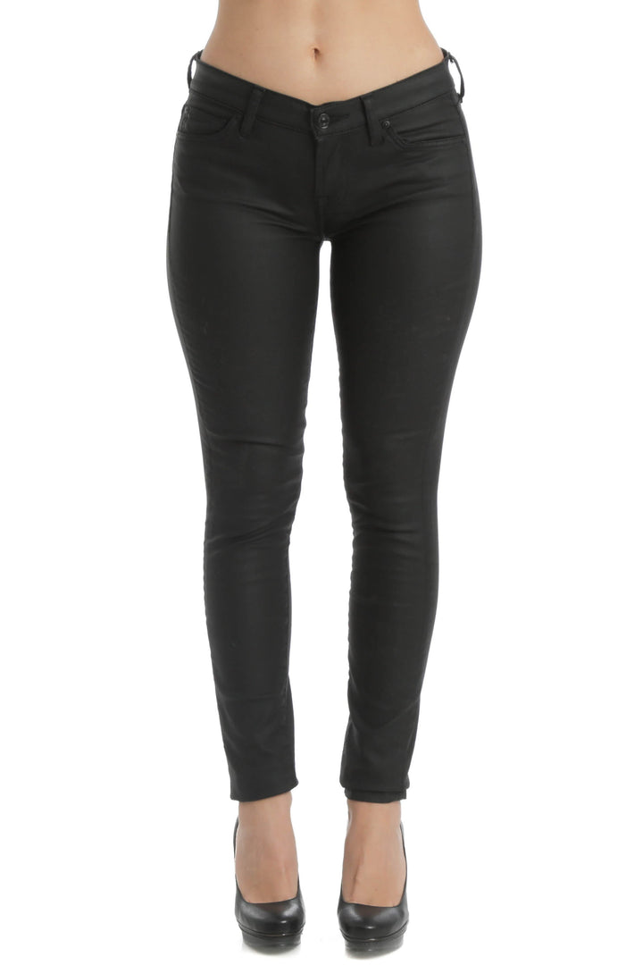 Jeans Adriano Goldschmied negro, vista frontal – ClosetRehab