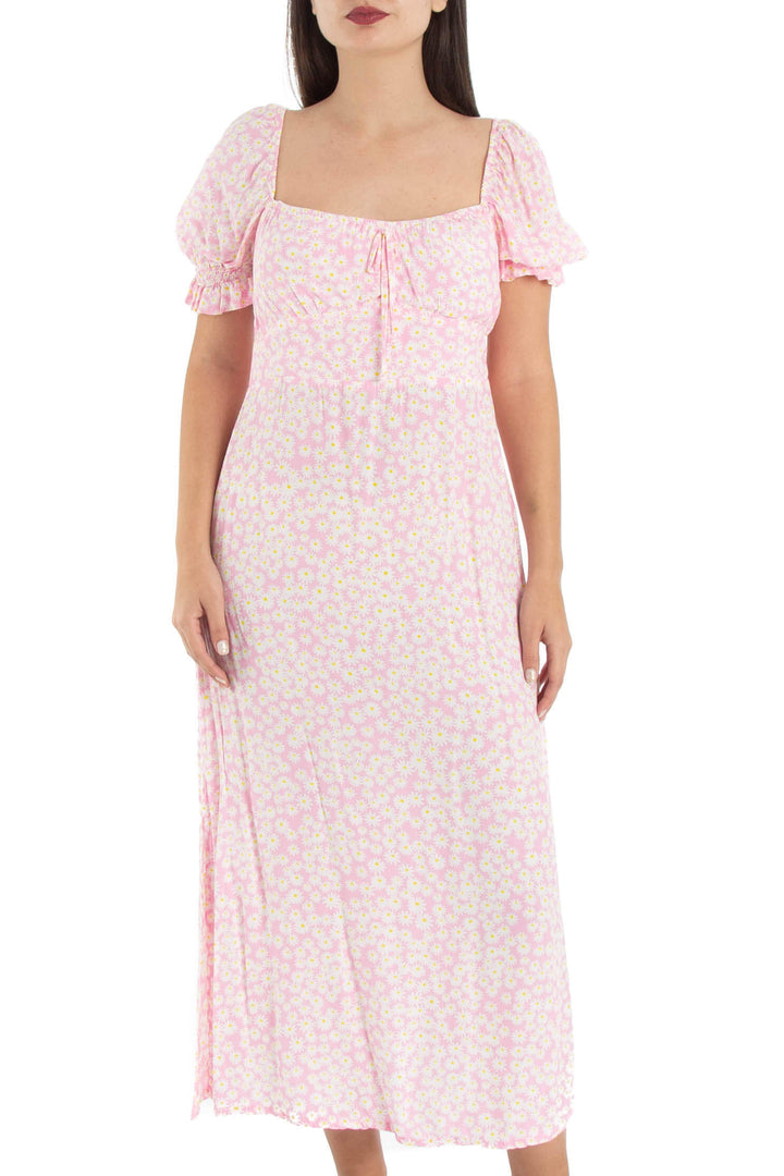 Vestido Faithfull The Brand rosa, vista frontal – ClosetRehab