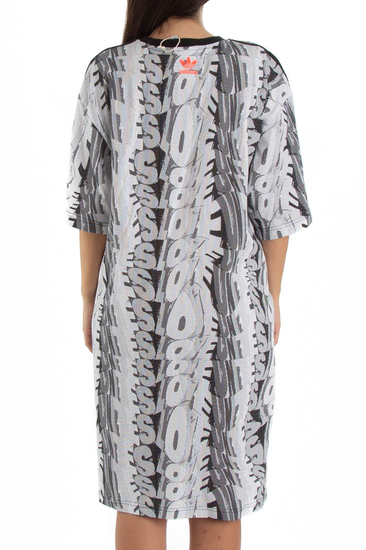 Vestido Adidas gris, vista posterior – ClosetRehab