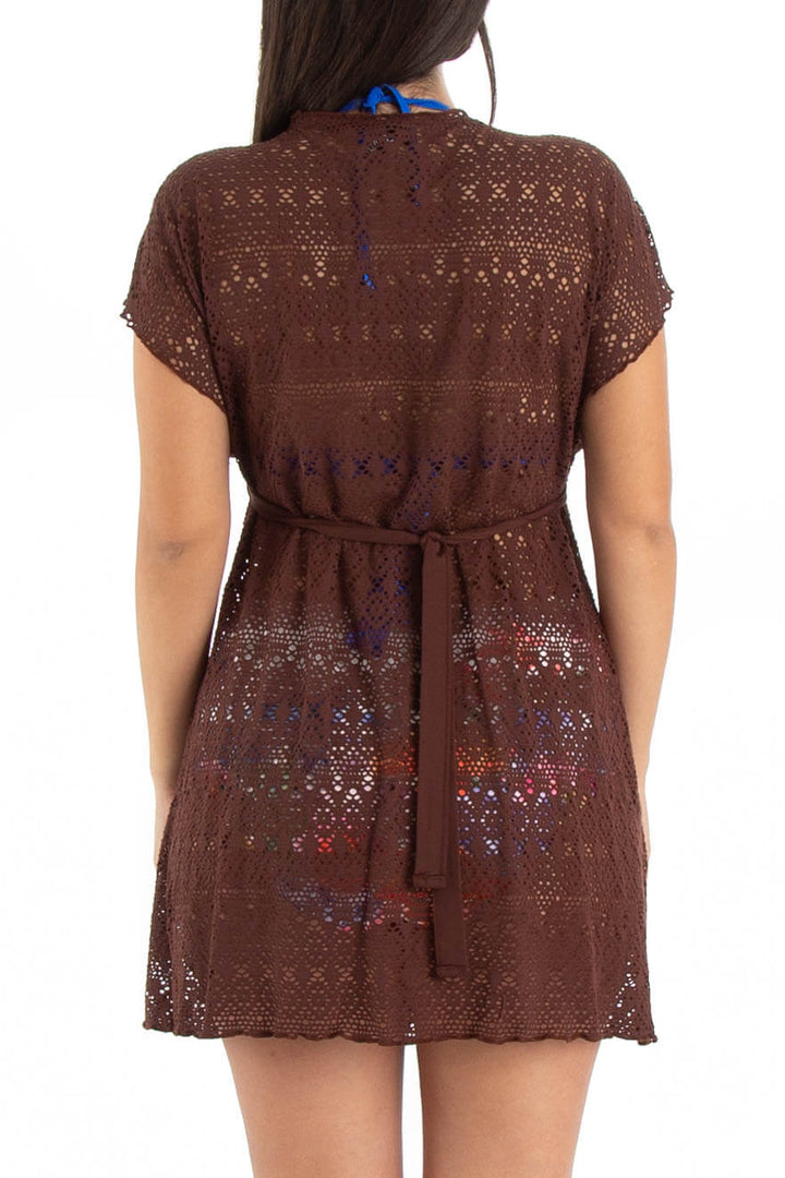 Traje de baño Becca café, vista posterior – ClosetRehab