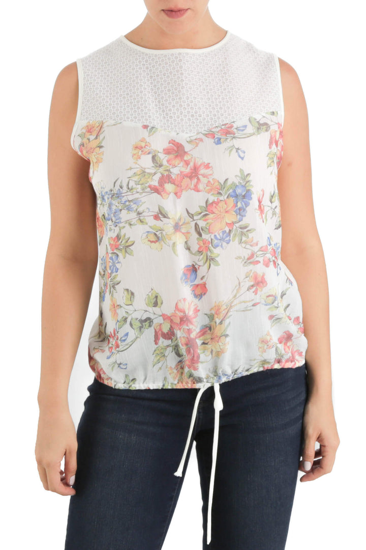 Blusa Foley's blanco, vista frontal – ClosetRehab