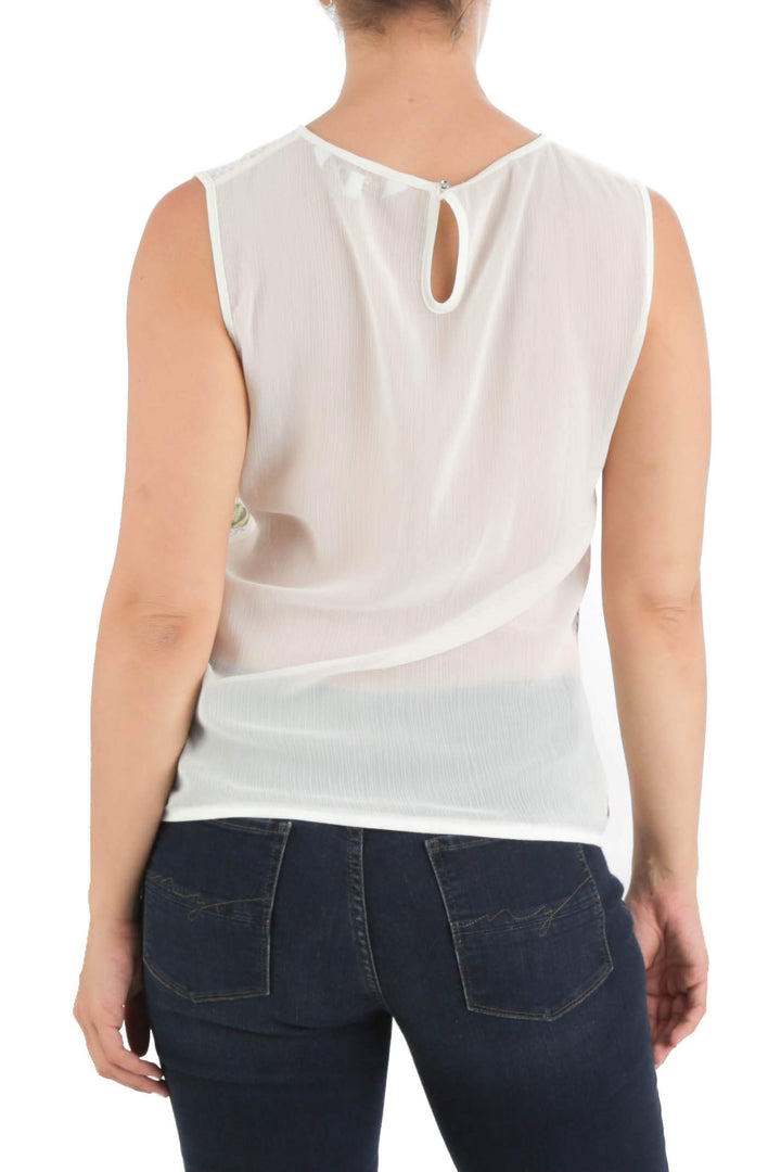 Blusa Foley's blanco, vista posterior – ClosetRehab