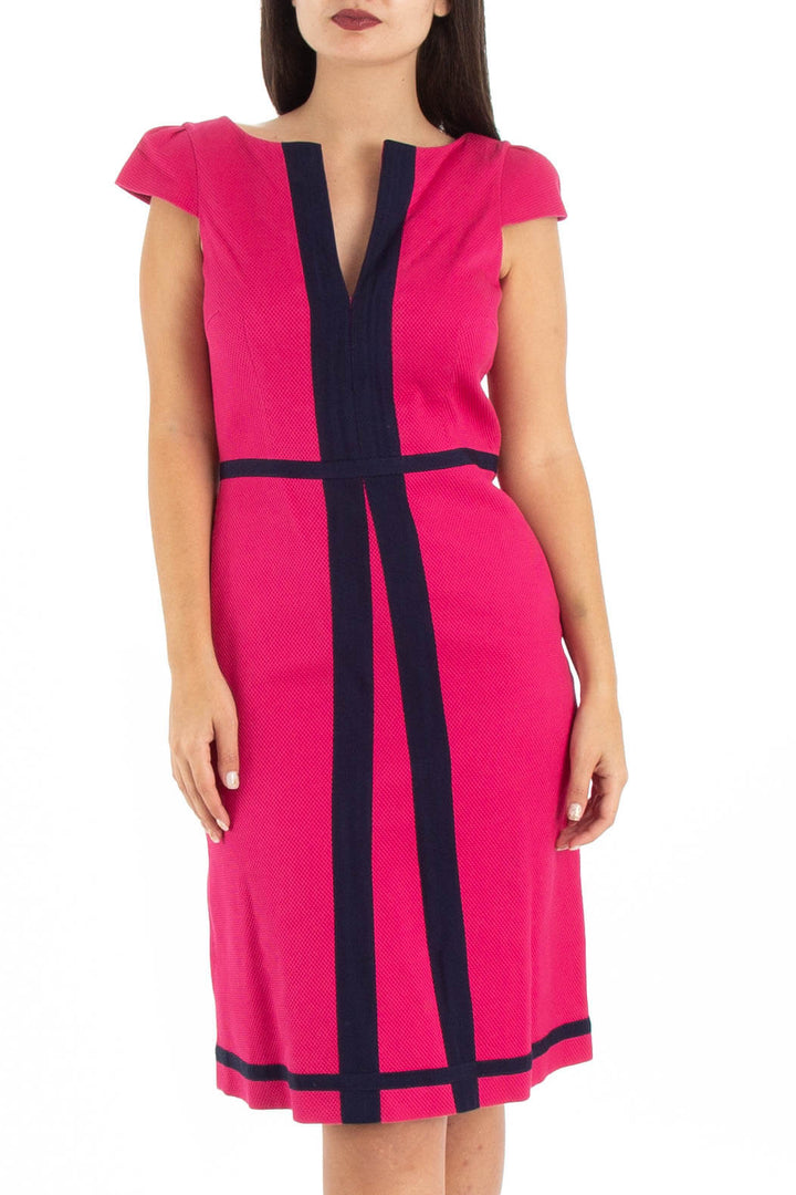 Vestido Carolina Herrera rosa, vista frontal – ClosetRehab