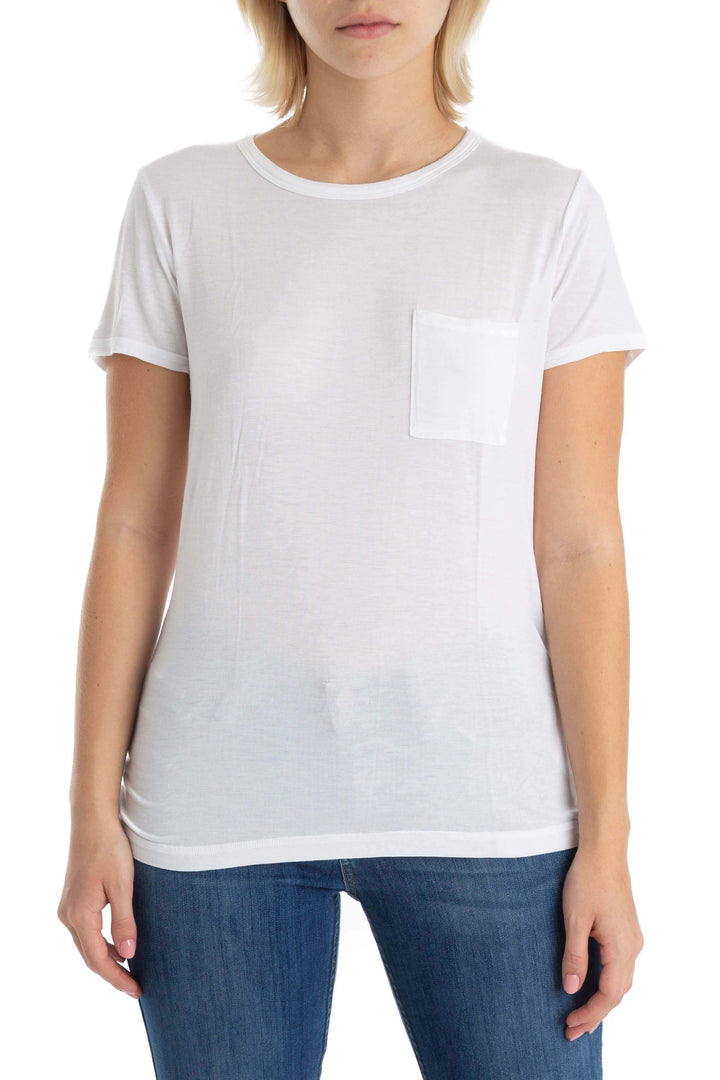 Blusa 7 For all Mankind blanco, vista frontal – ClosetRehab
