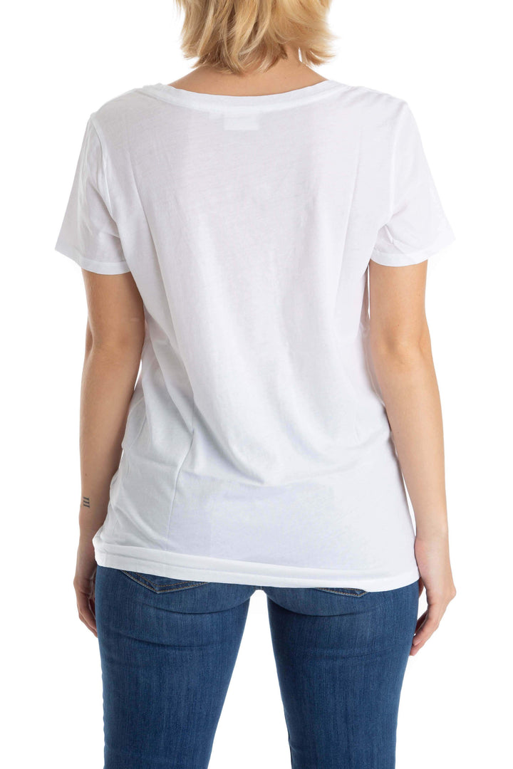 Blusa Adriano Goldschmied blanco, vista posterior – ClosetRehab