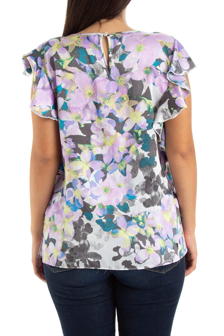 Blusa SIONI morado, vista posterior – ClosetRehab