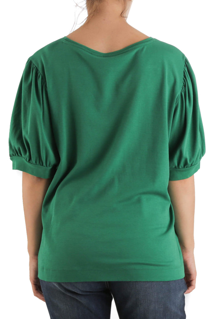 Blusa Chico's verde, vista posterior – ClosetRehab