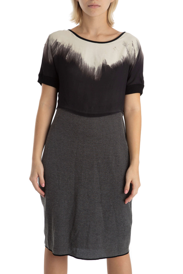 Vestido Ambrosi estampado, vista frontal – ClosetRehab