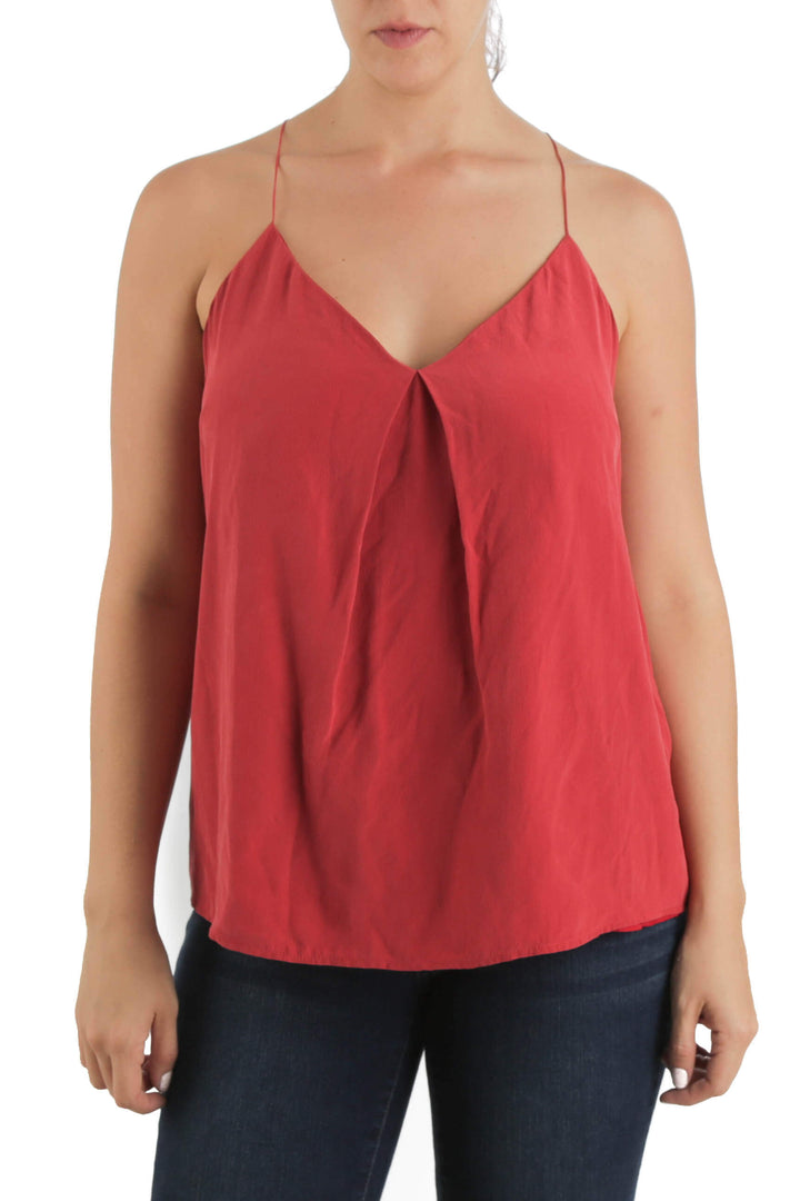 Blusa Joie rojo, vista frontal – ClosetRehab