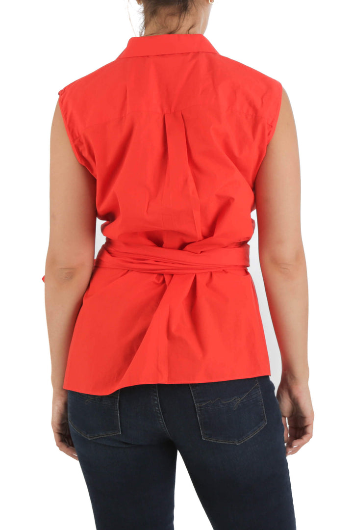 Blusa Carolina Herrera naranja, vista posterior – ClosetRehab
