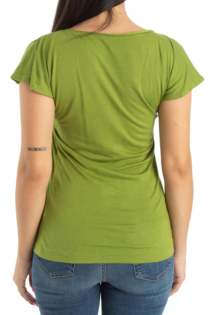 Blusa Banana Republic verde, vista posterior – ClosetRehab