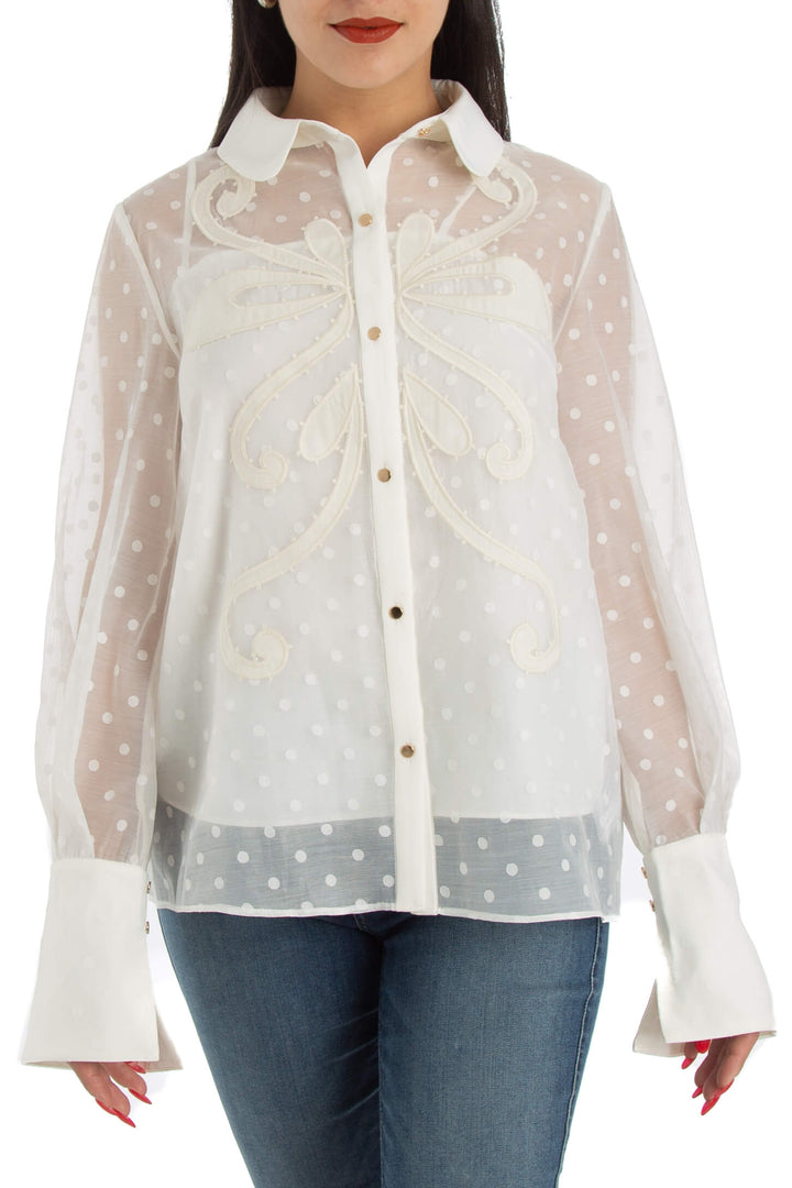 Blusa Keepsake blanco, vista frontal – ClosetRehab