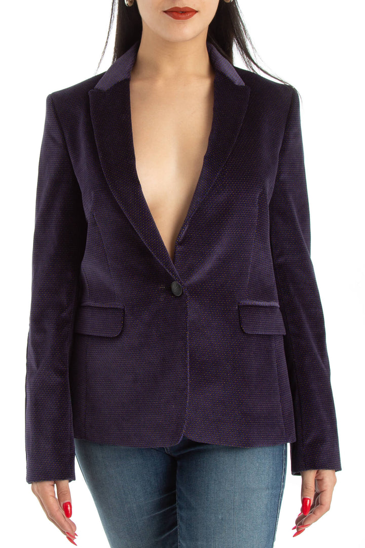 Saco Rag & Bone azul, vista frontal – ClosetRehab