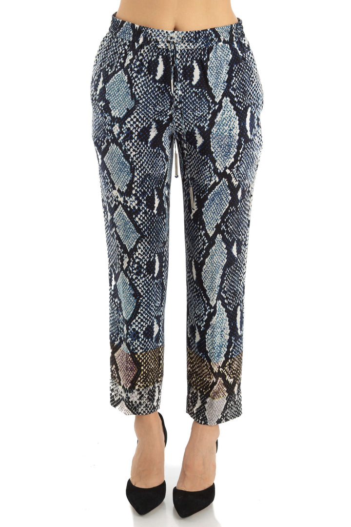 Pantalón Diane von Furstenberg azul, vista frontal – ClosetRehab