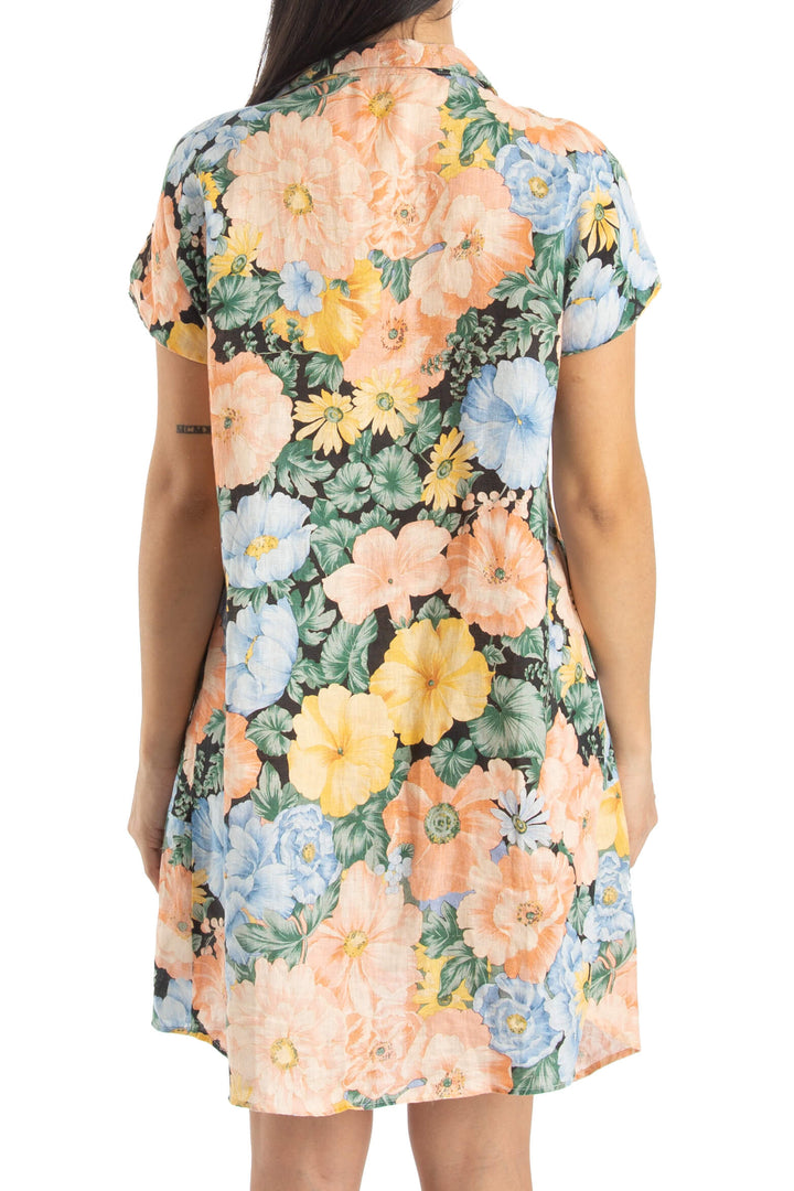 Vestido Uterqüe estampado, vista posterior – ClosetRehab