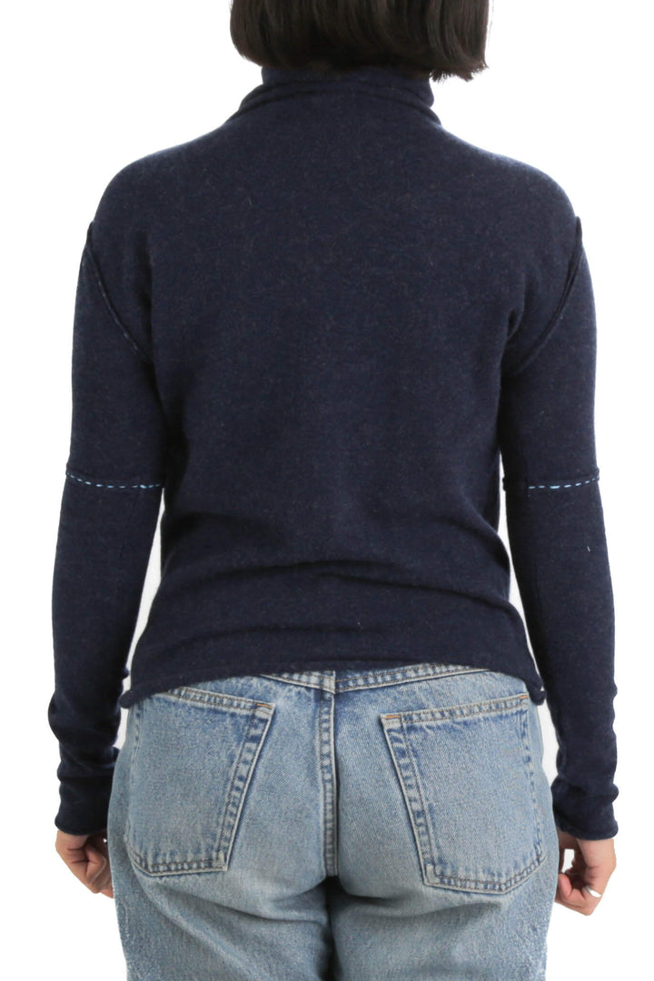 Blusa Kookai azul, vista posterior – ClosetRehab