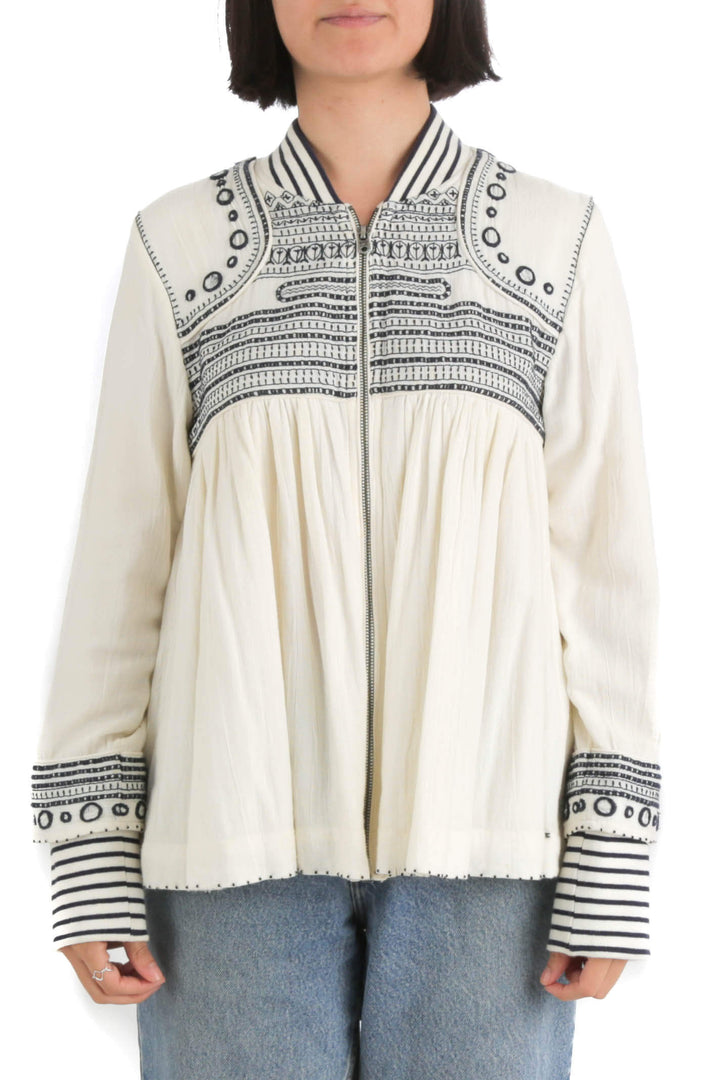 Chamarra Scotch & Soda beige, vista frontal – ClosetRehab