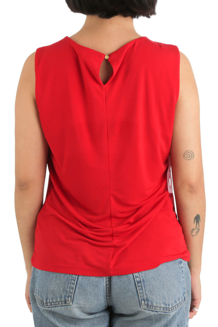 Blusa Calvin Klein rojo, vista posterior – ClosetRehab