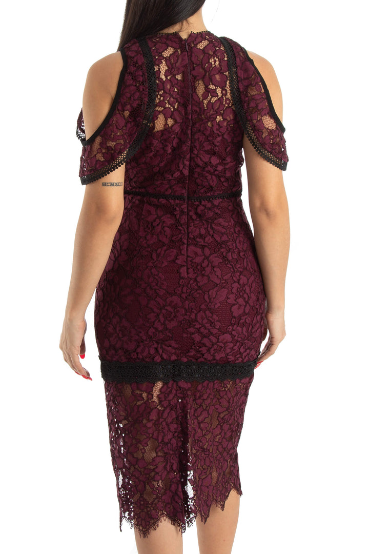 Vestido Alexis morado, vista posterior – ClosetRehab