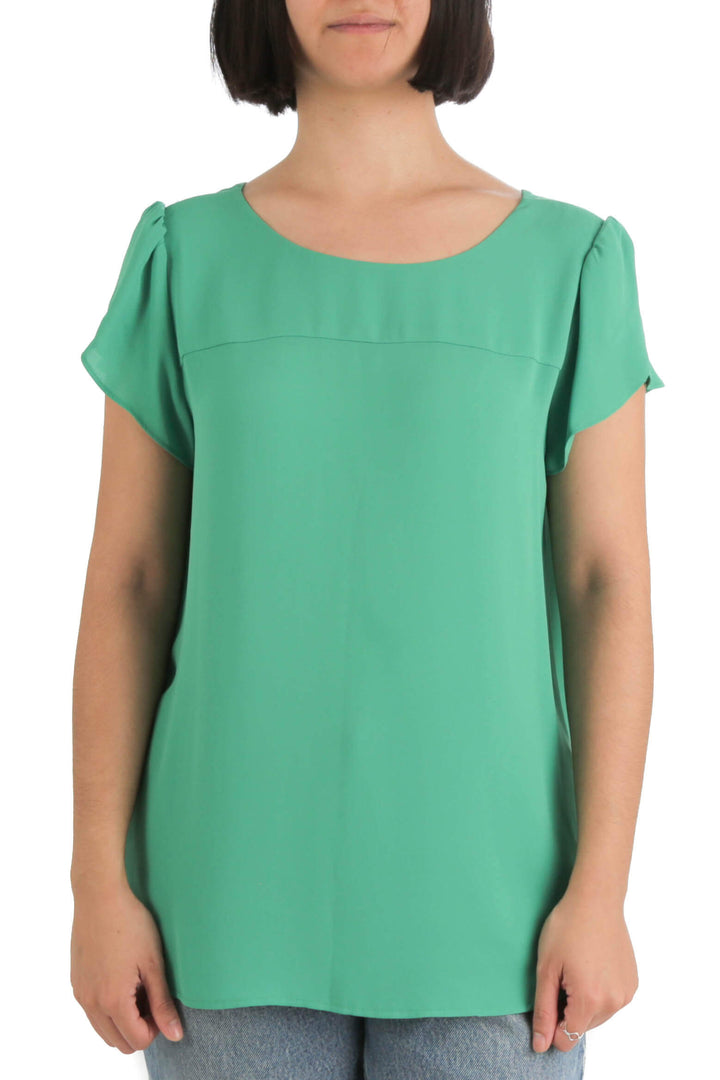 Blusa LOFT verde, vista frontal – ClosetRehab