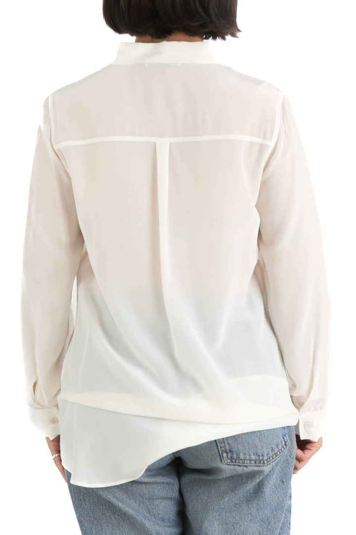 Blusa Ambrosi beige, vista posterior – ClosetRehab