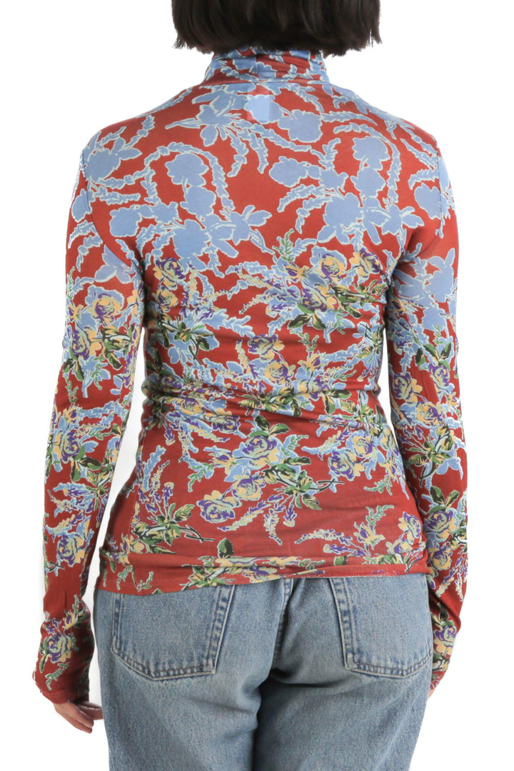 Blusa BCBG Maxazria estampado, vista posterior – ClosetRehab