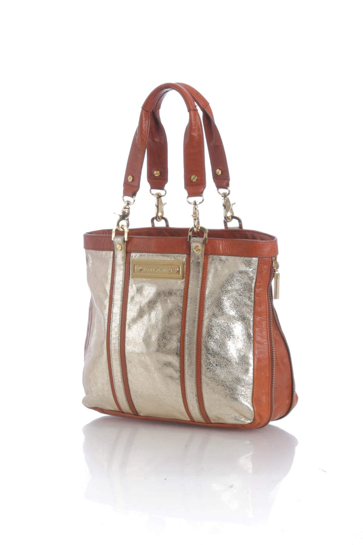 Bolsa Tory Burch dorado, vista posterior – ClosetRehab