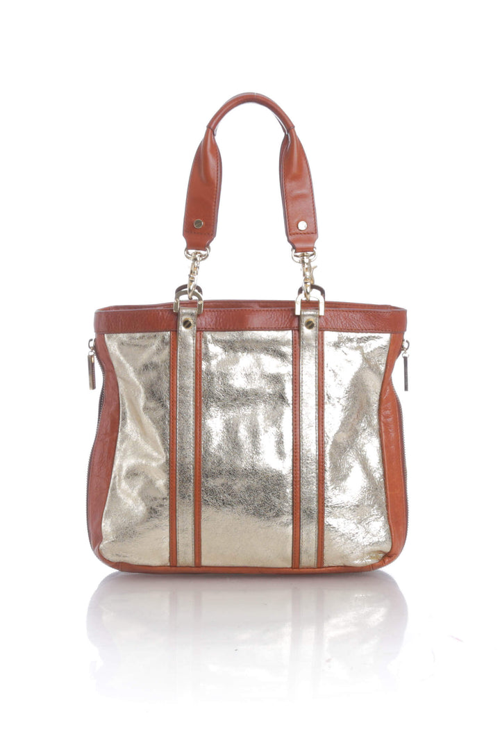 Bolsa Tory Burch dorado, detalle – ClosetRehab