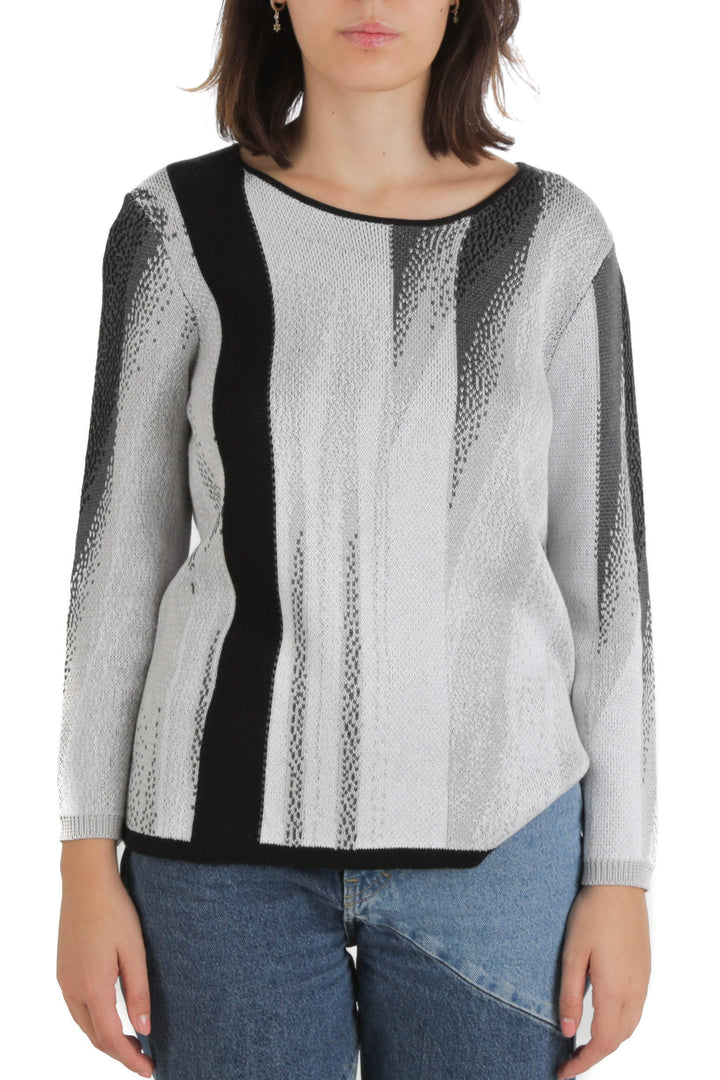 Suéter Helmut Lang gris, vista frontal – ClosetRehab