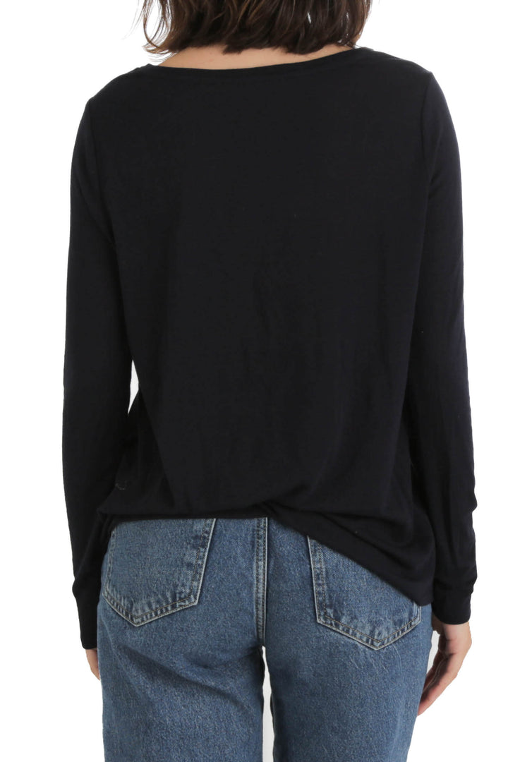 Blusa Loft azul, vista posterior – ClosetRehab