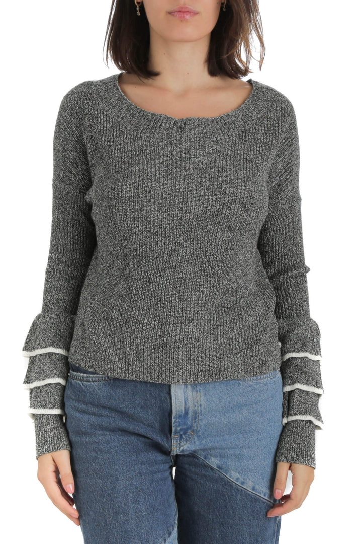 Blusa Express gris, vista frontal – ClosetRehab