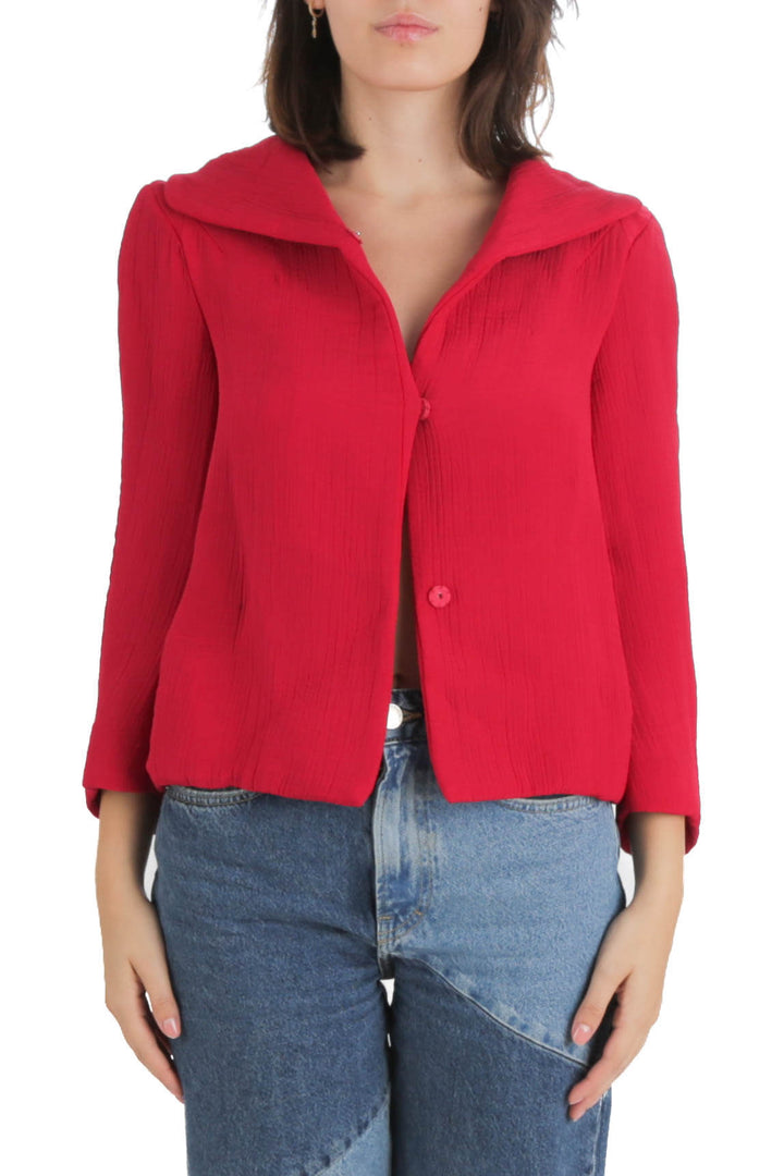Abrigo Marni rosa, vista frontal – ClosetRehab