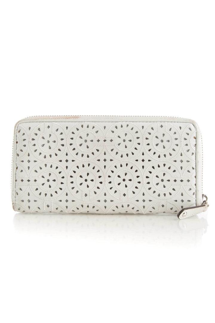 Cartera Coach gris, vista frontal – ClosetRehab