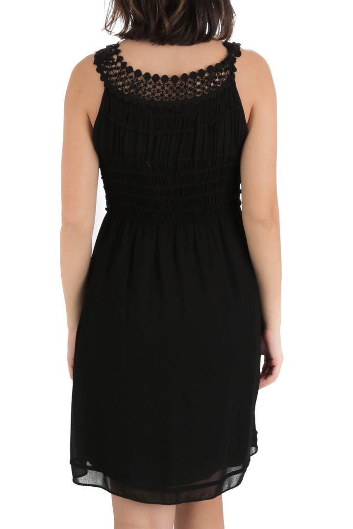 Vestido Max Studio negro, vista posterior – ClosetRehab