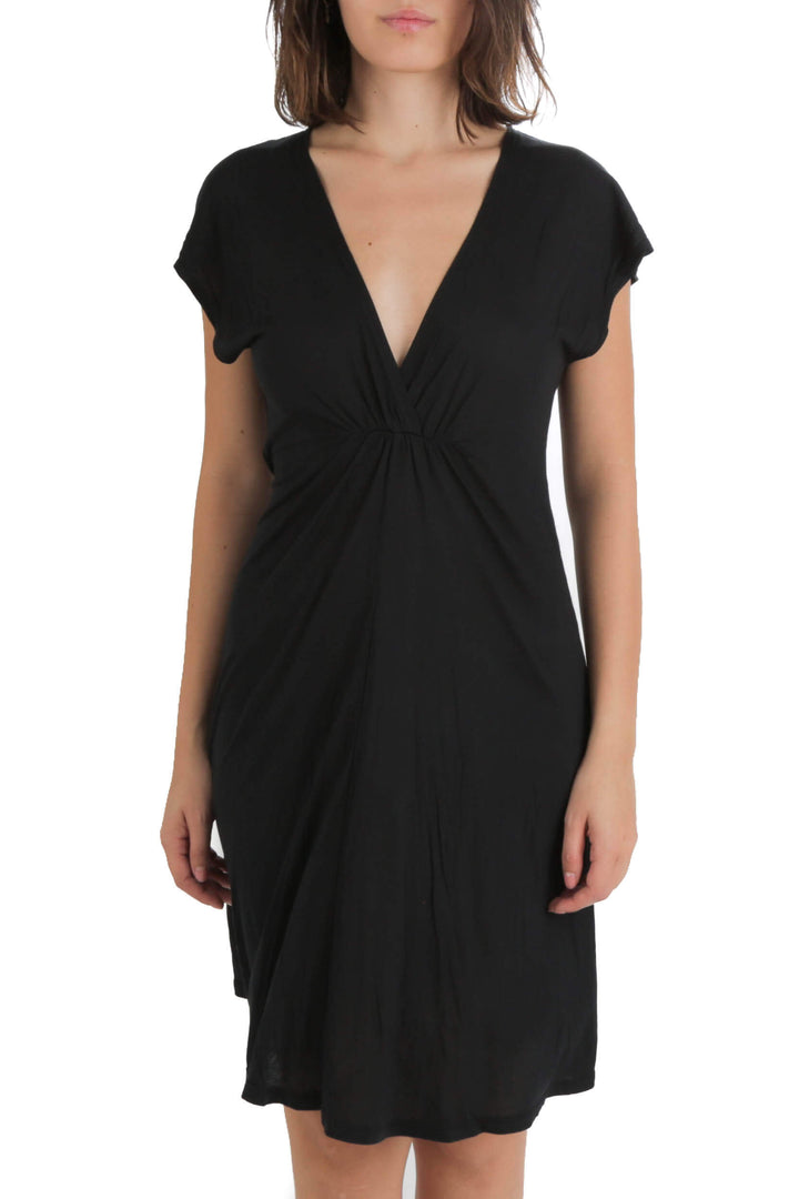 Vestido La Blanca negro, vista frontal – ClosetRehab