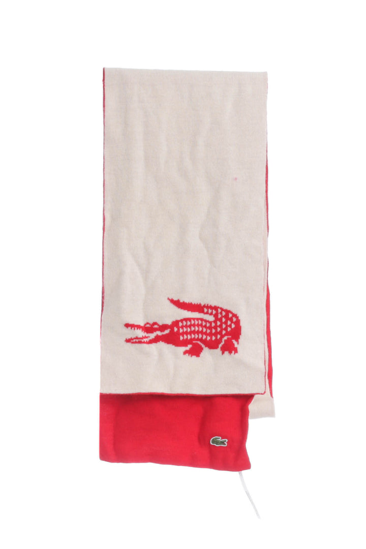 Bufanda Lacoste rojo, vista posterior – ClosetRehab