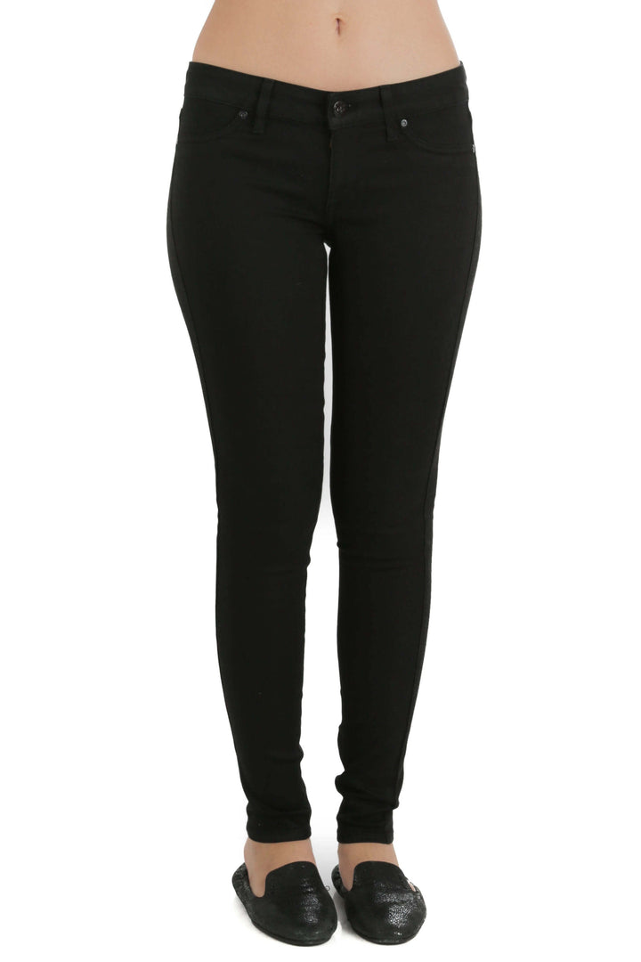 Jeans Rich & Skinny negro, vista frontal – ClosetRehab