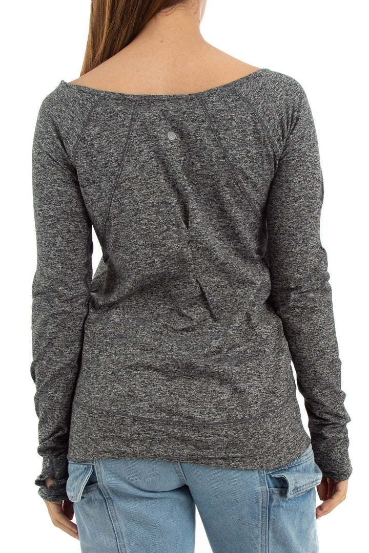 Blusa Zella gris, vista posterior – ClosetRehab