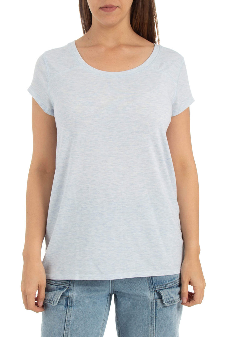 Blusa Zella azul, vista frontal – ClosetRehab