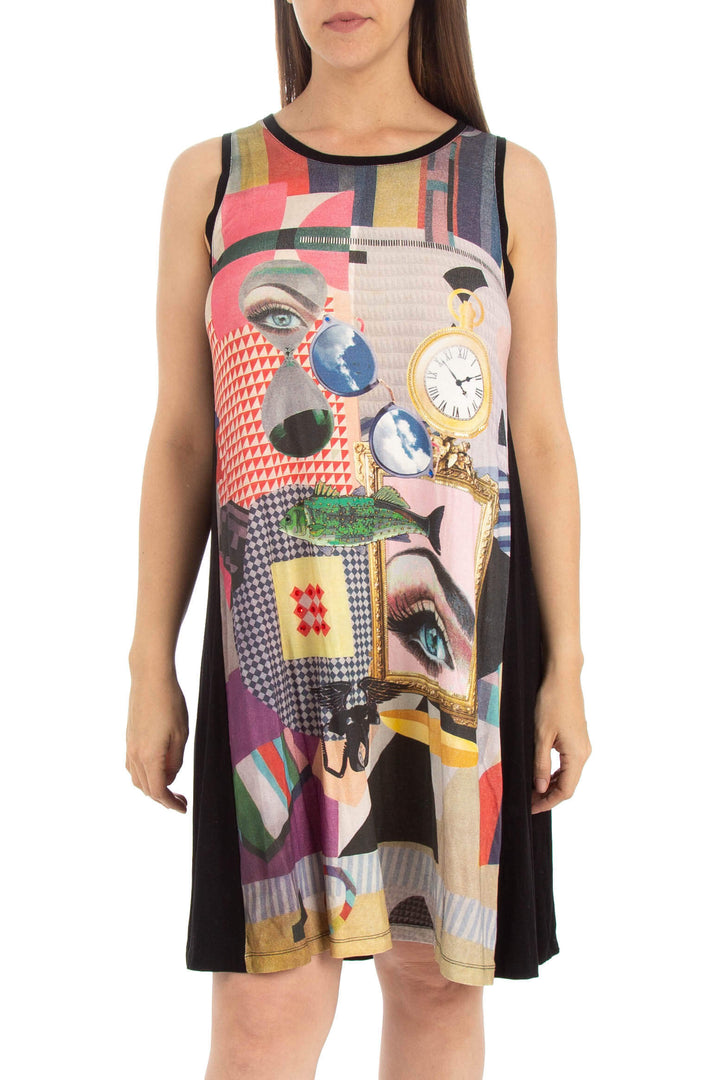 Vestido Desigual estampado, vista frontal – ClosetRehab