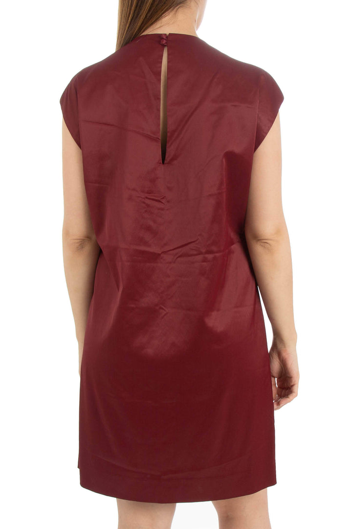 Vestido Bimba y Lola rojo, vista posterior – ClosetRehab