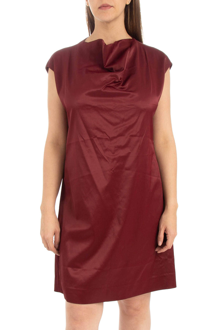 Vestido Bimba y Lola rojo, vista frontal – ClosetRehab