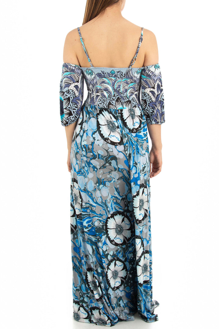 Vestido Desigual azul, vista posterior – ClosetRehab